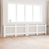 vidaXL Masti Calorifer MDF Alb 172x19x81.5cm (Set 2) Masca Decorativa Radiator