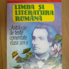 n4 Limba si literatura romana - antologie de texte comentate clasa VI -a