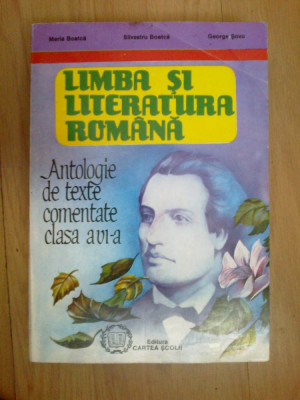 n4 Limba si literatura romana - antologie de texte comentate clasa VI -a foto