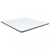 Topper Saltea Pat 200x200 cm vidaXL Alb/Gri 5 cm - Confort &amp; Protectie Somiera - Husa Lavabila