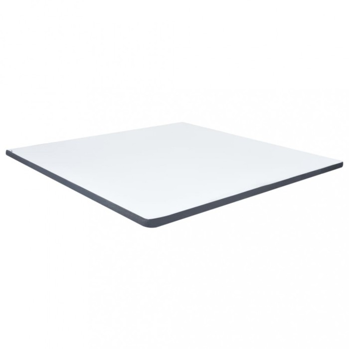 vidaXL Topper saltea de pat cu somieră, 200 x 200 x 5 cm moale mediu 288217