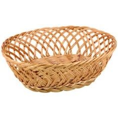 Cos oval impletit din PP, 27x20 cm