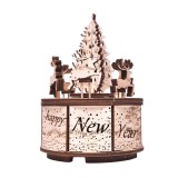 Puzzle 3D Cutie Muzicală Caruselul lui Mos Craciun, 97 piese