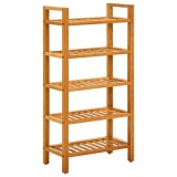 Cumpara ieftin Pantofar cu 5 rafturi, 50x27x100 cm, lemn masiv de stejar