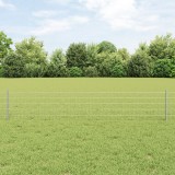 VidaXL Gard Euro cu 5 St&acirc;lpi Argintiu 0,4x10 m Oțel