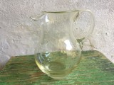 Carafa veche romaneasca din sticla transparenta realizata in Transilvania prima jumatate a sec XX !