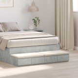 VidaXL Sertare pentru pat Gri beton 120 x 36.5 x 16.5 cm Lemn compozit