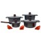 Set oale aluminiu, 8 piese &quot;Noble&quot; - Zokura