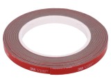 Bandă de Fixare Acrilică Gri 9mm x 5m 230&deg;C