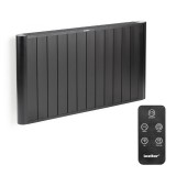 Radiator electric Leziter Solis 2000W, Digital, Wi-Fi, Aluminiu, Montaj Perete/Podea, IP24, Silentios
