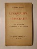 Charles Benoist - Les maladies de la democratie (1929)