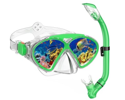 Set de scufundari pentru copii WISHBETY, ochelari + tub snorkeling - RESIGILAT foto