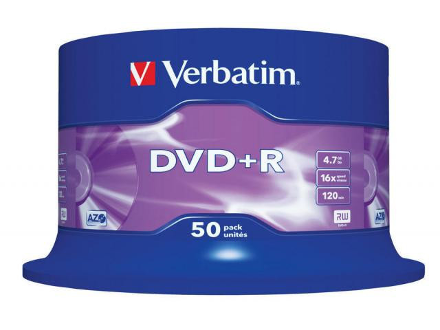 Verbatim DVD+R 16X SPINDLE 50