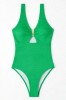 Costum de baie &icirc;ntreg - Include corset modelator pentru subțierea taliei - Verde - 5XL, Verde