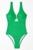 Costum de baie &icirc;ntreg - Include corset modelator pentru subțierea taliei - Verde - 5XL, Verde