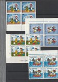 ROMANIA 1989 LP 1224 DESENE ANIMATE DIN FILMELE ROMANESTI BLOC DE 4 TIMBRE MNH