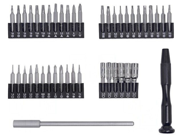 Kit Capete de Șurubelniță ESD 44 Bucăți