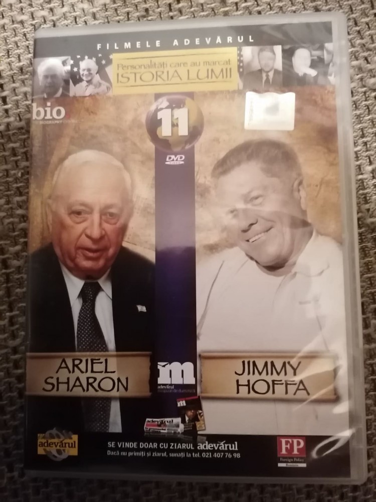 DVD PERSONALITATI CARE AU MARCAT ISTORIA LUMII ARIEL SHARON - JIMMY HOFFA,  Romana | Okazii.ro