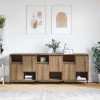Bufeturi 3 pcs stejar artizanal 180 x 35 x 70 cm Lemn compozit