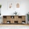 Bufeturi 3 pcs stejar artizanal 180 x 35 x 70 cm Lemn compozit