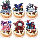 Set de 6 decoratiuni pentru tort ZHUYUN, multicolor