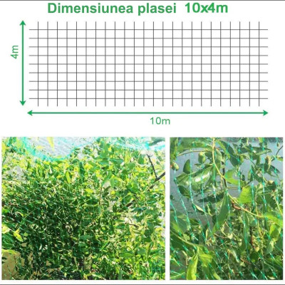 Plasa de protectie contra pasarilor pentru pomi (4m*10m) #26303 foto