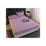 Cumpara ieftin Husa de Pat Tricot cu Elastic + 2 Fete de Perna pentru Pat Dublu MOV - ION25