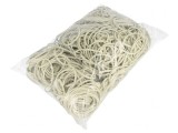 Inele Elastice Cauciuc 3mm x 1.5mm Alb 1kg