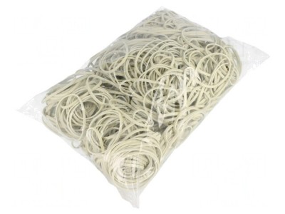 Inele Elastice Cauciuc 3mm x 1.5mm Alb 1kg foto