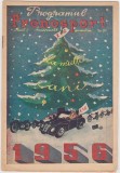 Programul Pronosport nr. 90 &ndash; Anul Nou 1956, copertă ilustrată cu Moș Gerilă
