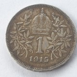 Austria 1 coroană/ korona 1915 argint Franz Iosif l