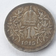 Austria 1 coroană/ korona 1915 argint Franz Iosif l