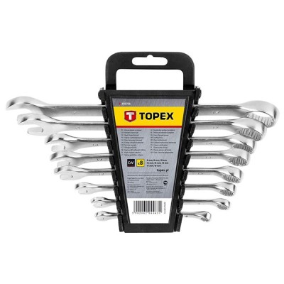 Set chei combinate 6-19 mm 8buc. TOPEX 35D756 HardWork ToolsRange foto