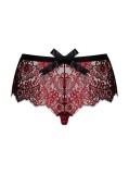 Chilotei Sexy Cu Dantela Redessia, Rosu+Negru, S/M, Obsessive
