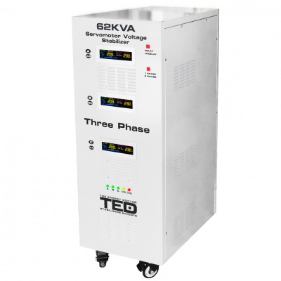 Stabilizator retea maxim 62KVA-SVC cu servomotor trifazat-trifazat TED000217 SafetyGuard Surveillance foto