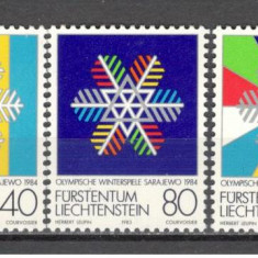 Liechtenstein.1983 OIimpiada de iarna SARAJEVO SL.159