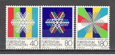 Liechtenstein.1983 OIimpiada de iarna SARAJEVO SL.159 foto