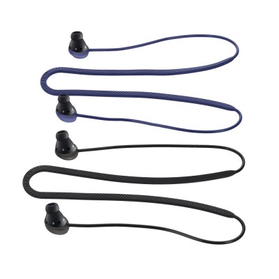 Set 2 Curele pentru casti Samsung Galaxy Buds Pro, Kwmobile, Negru/Albastru, Silicon, 56874.03 foto