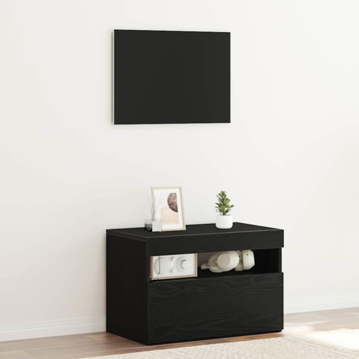 Dulap de noapte Stejar negru 60 x 35 x 40 cm Lemn compozit