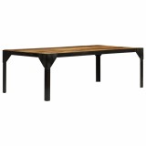 Cumpara ieftin Masuta de cafea, 110 cm, lemn masiv de mango nefinisat, otel