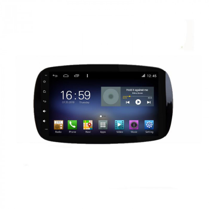 Navigatie dedicata Smart For Two 2015- F-Smart15 Octa Core cu Android Radio Bluetooth Internet GPS WIFI DSP 8+128GB 4G CarStore Technology
