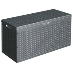 ProGarden Lada de depozitare pentru gradina cu maner, gri, 300 L foto