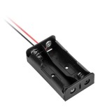 Carcasa suport 2x 18650 soclu cu fire terminale 10cm, Oem