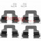 Set accesorii, placute frana OPEL ASTRA G Cupe (F07) (2000 - 2005) METZGER 109-1245