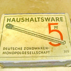A231- Haushaltsvare Cutie tigarete germana veche carton Deutsche Zundwaren.