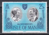 Isle of Man 1973 - Aniversarea Prințesei Anne și a Căpitanului Mark Phillips, MNH