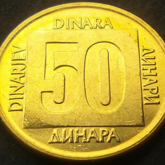 Moneda 50 DINARI / DINARA - RSF YUGOSLAVIA 1988 *cod 2432 B = A.UNC