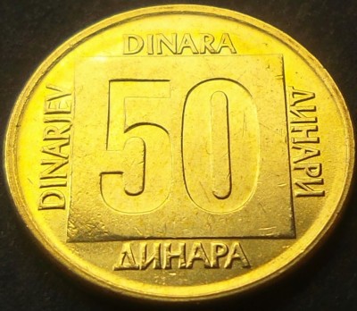 Moneda 50 DINARI / DINARA - RSF YUGOSLAVIA 1988 *cod 2432 B = A.UNC foto