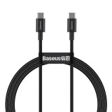 CABLU alimentare si date Baseus Superior, Fast Charging Data Cable pt. smartphone, USB Type-C la USB Type-C 100W, 1m, negru &quot;CATYS-B01&quot; (timbru verde