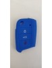 Husa cheie auto din silicon VW , Skoda , Seat , fara logo - Albastru, Xenon Bright